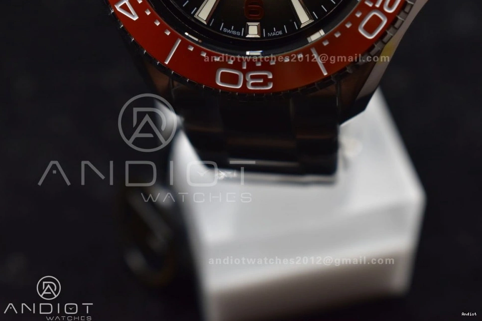 Gray 1:1 SS Seamaster SS A2824 Deep Bracelet Ultra Dial 6000M Edition on Orange Bezel Ceramic TF Best 1111